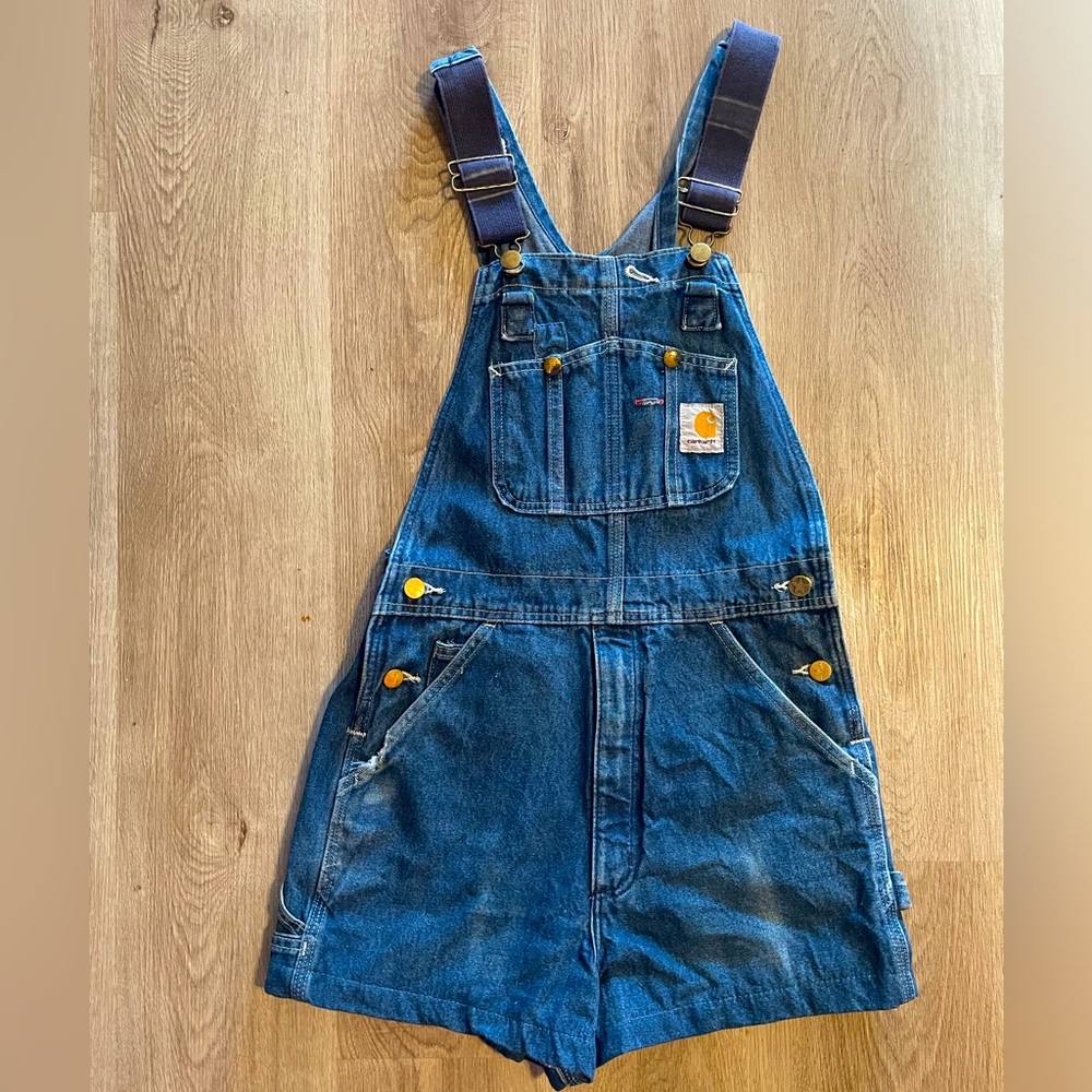 Vintage Carhartt overall shorts